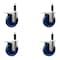 Service Caster 5'' Solid Poly Swivel 1'' Expanding Stem Caster Set Total Lock Brake, 4PK SCC-EXTTL20S514-SPUS-1-4 - alternate 1